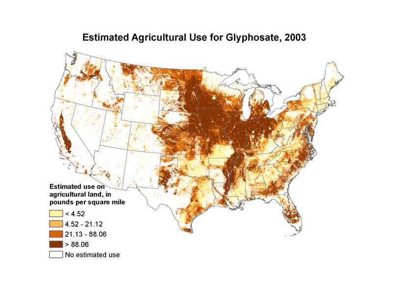 Glyphosate Map of America The Detox Project